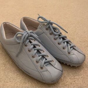 Praerie Italian Leather Light Blue Shoes EUR 35